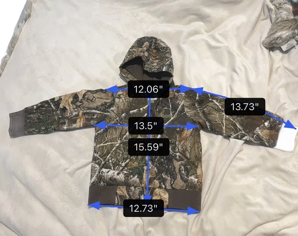 Magellan Outdoors Insulated Jacket with Hood Youth Size 4T Realtree Edge Camo